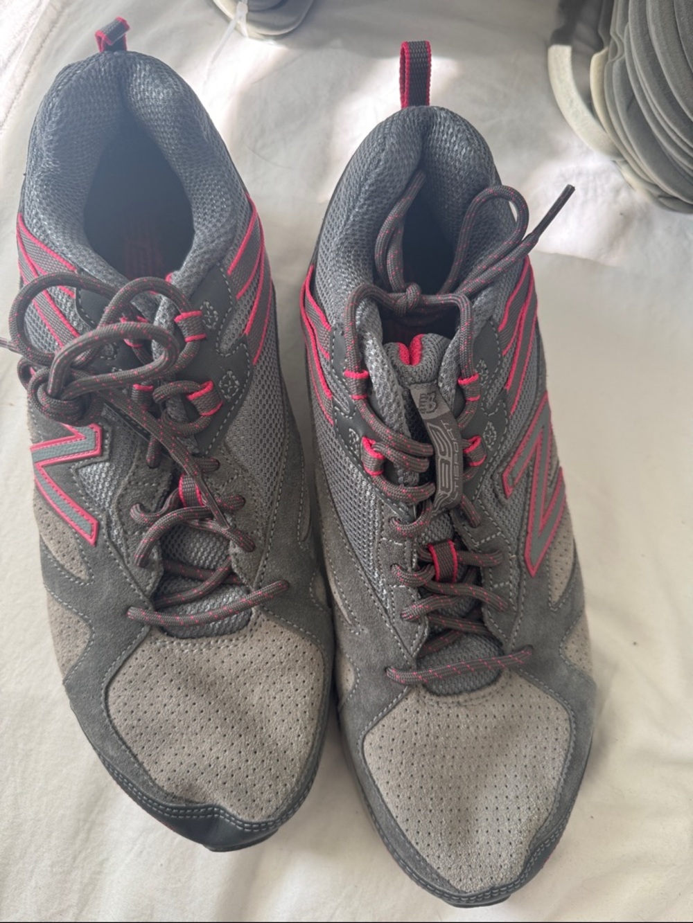 New Balance Gray and Pink Women's Hiking Sneakers - Never Worn